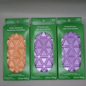 Ashland Sunlit Mandarin and Wisteria Lane Wax Melts Set Of 3